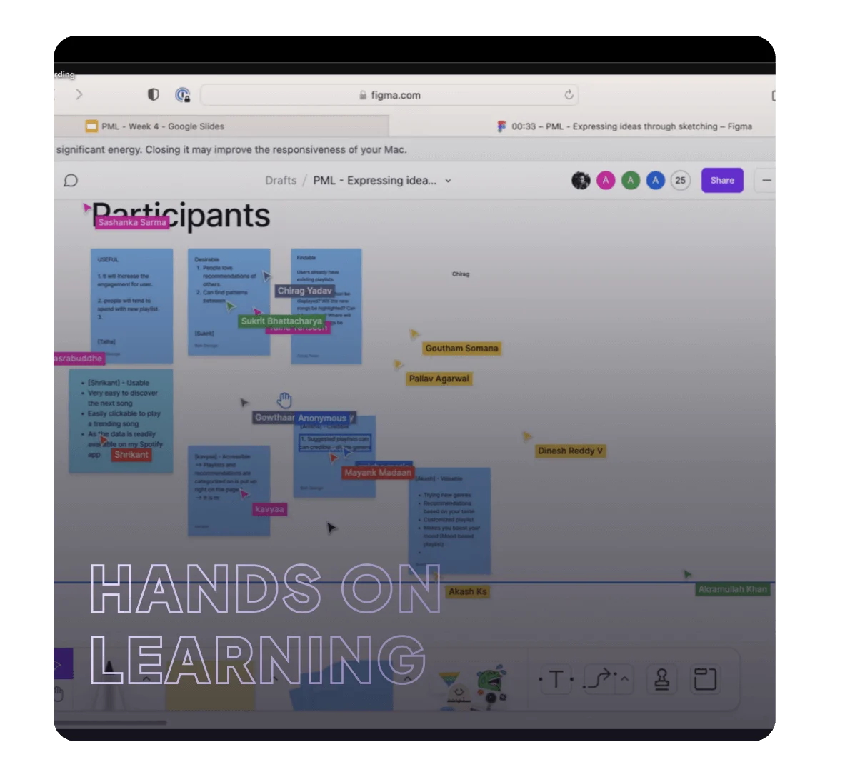 Hands-on learning